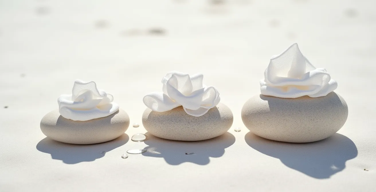 Soft gradient visualization showing baby skin development stages from newborn to toddler